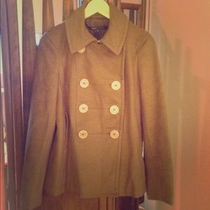 Marc Jacobs coat in olive green boiled wool